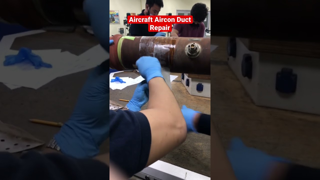 Aircraft Aircon Duct repair #repair #aircraft #composite #airbus #boeing #training