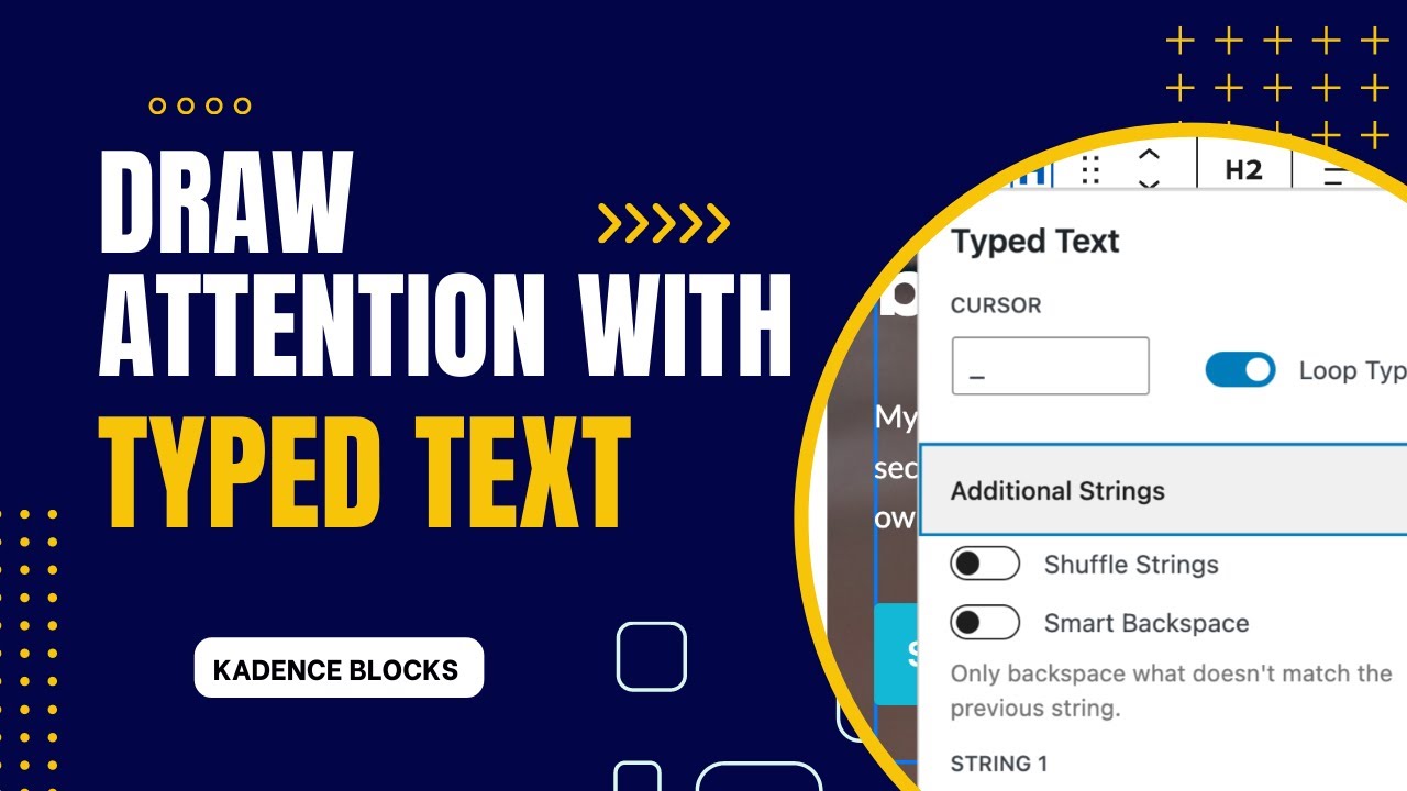 Draw Attention to Product Benefits Using Typed Text in Kadence Blocks