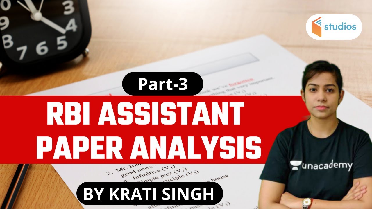 RBI Assistant Paper Analysis (Part 3) | By Krati Ma'am