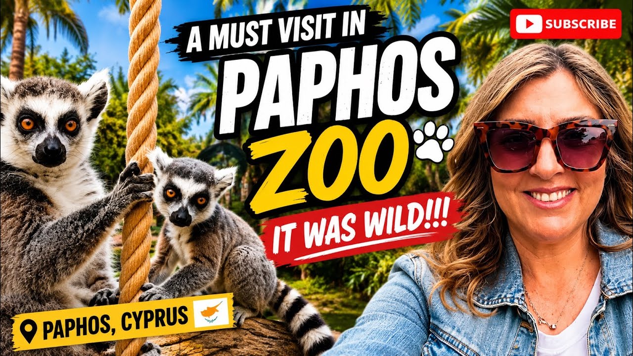 VISIT PAFOS ZOO in CYPRUS WITH ME | AMAZING LEMUR EXPERIENCE 