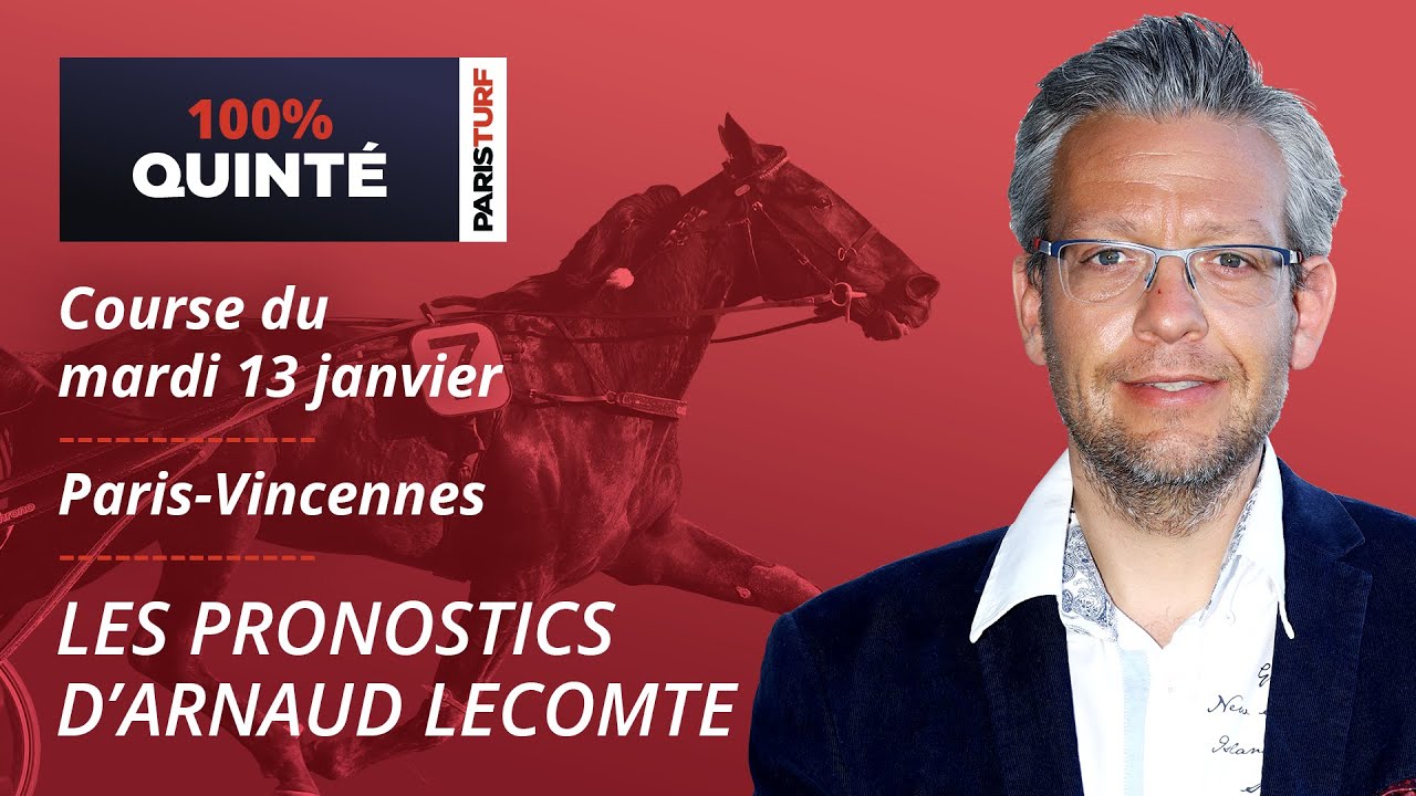 Pronostics Quinté PMU - 100% Quinté du Mardi 13 janvier à Paris-Vincennes