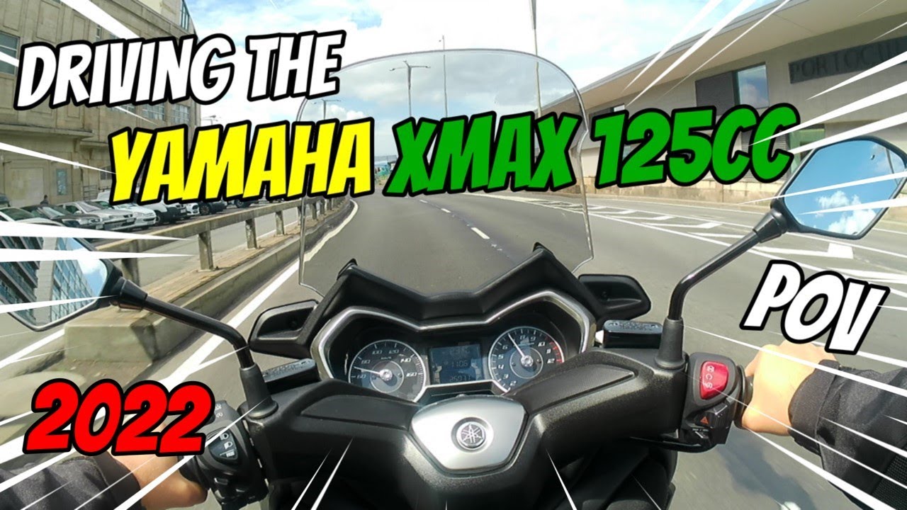 A Quick Ride In The Yamaha Xmax 125 2022 - Raw Engine Sound