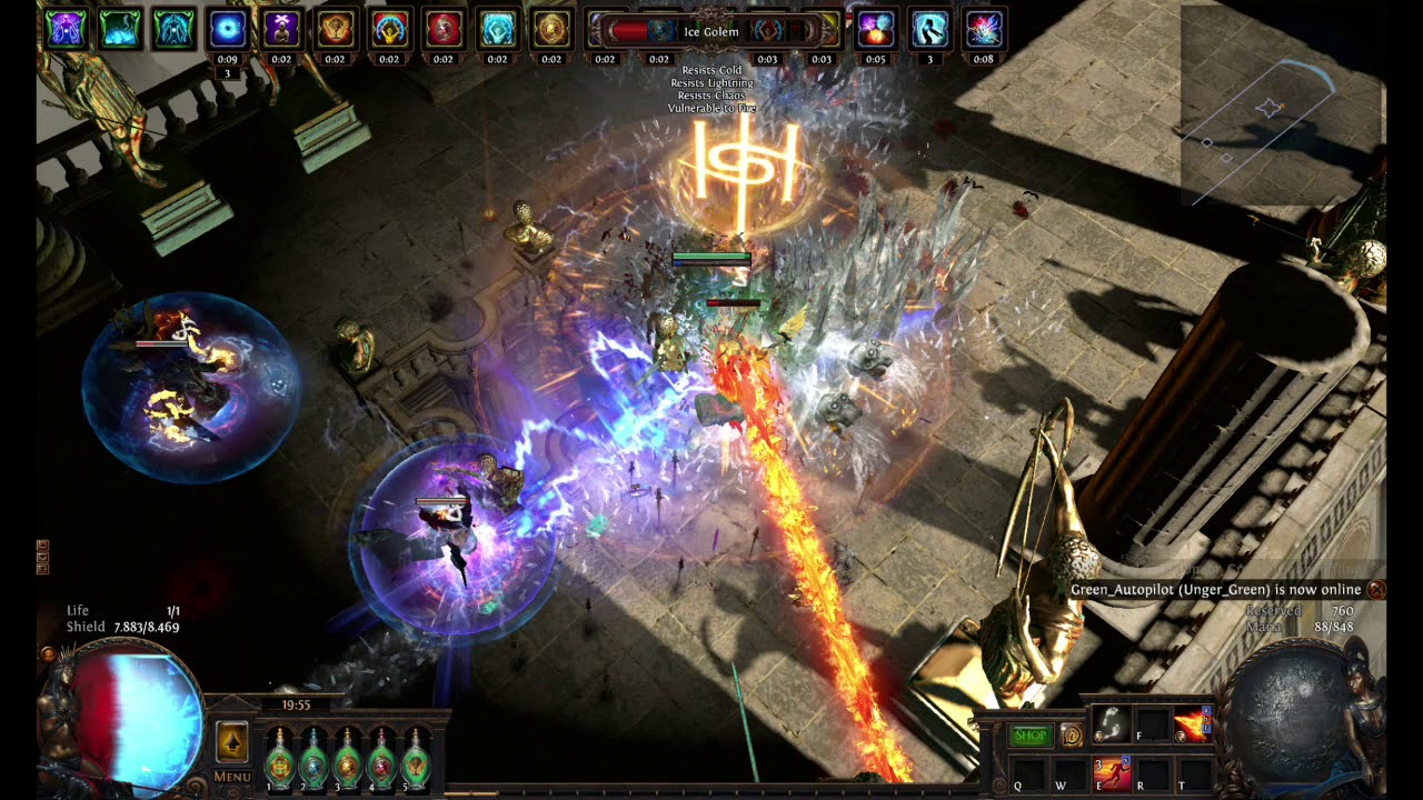 Path of exile - The Hall of Grandmasters on 4-Link