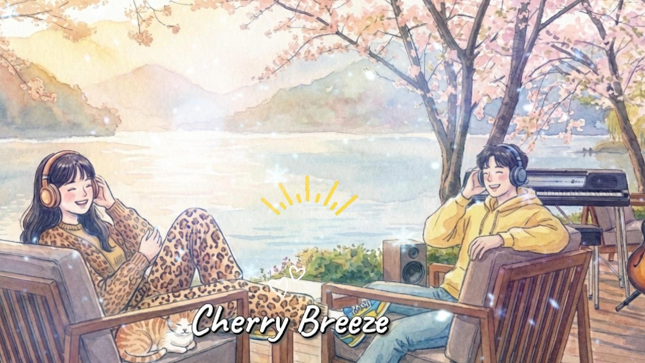 .Spring Lounge & Loops   Cherry Blossom Cafe Ja ....(도시 감성 + 재즈 + 비트가 힐링/집중/무드 )/중간 광고없음