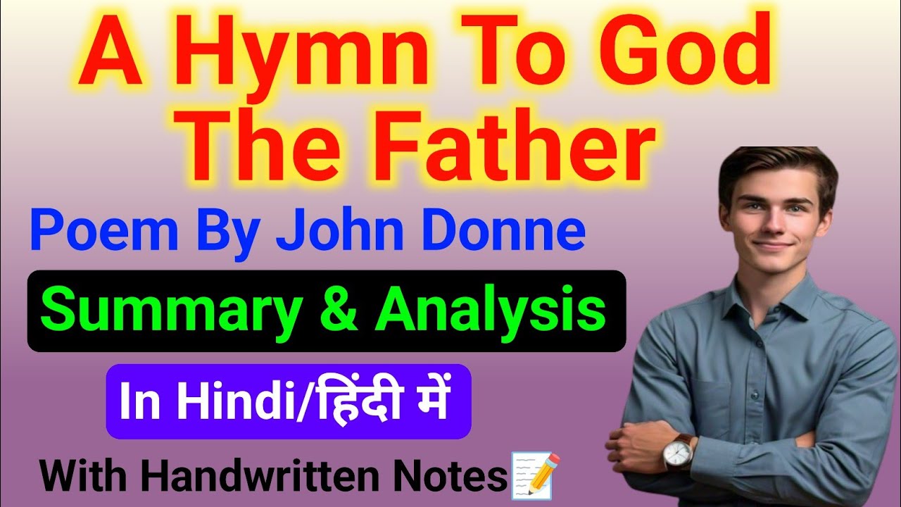 A Hymn To God The Father By John Donne | Summary A Hymn To God The Father |