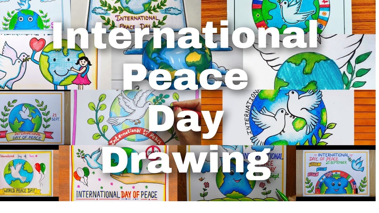 International Peace Day Drawing Ideas🏆🏆/World Peace Day Poster/Peace Day Award Winner Poster Drawing