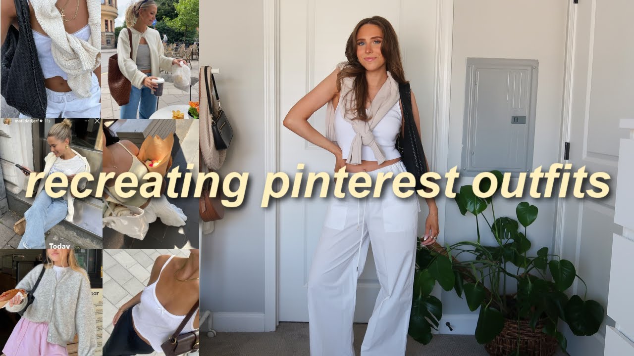 RECREATING SPRING / SUMMER PINTEREST OUTFITS 2024 | casual + trendy outfit ideas