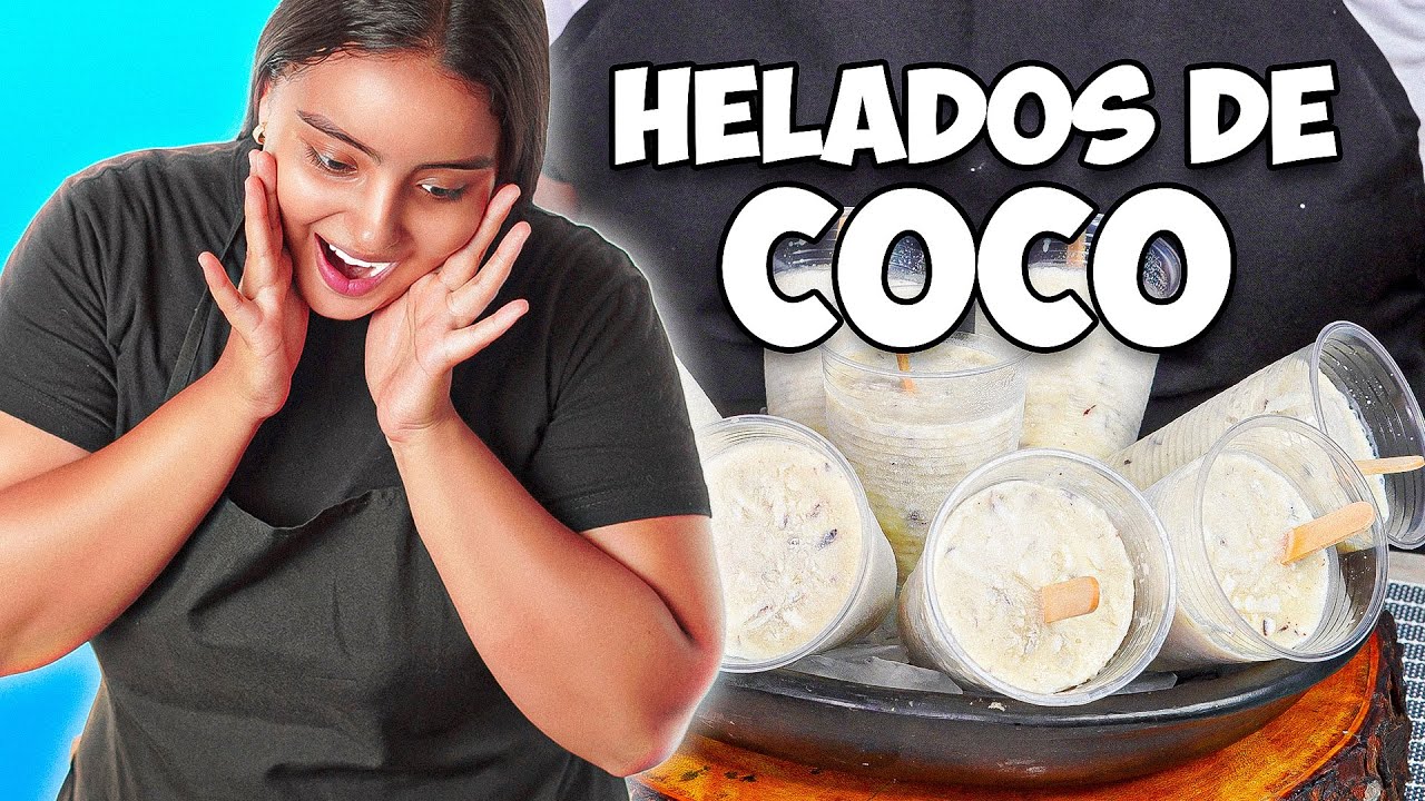Helados de Coco super CREMOSOS | Recetas F&aacute;ciles