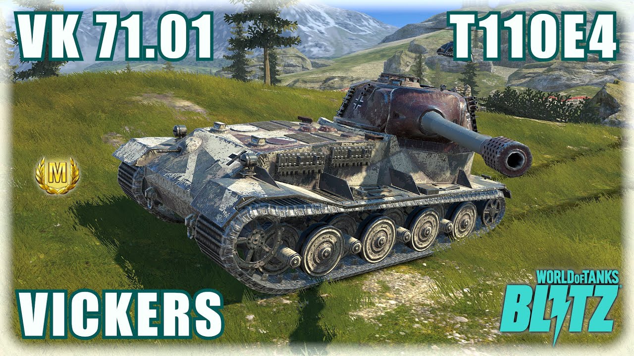VK 71.01 • VICKERS • T110E4 | WOT Blitz Gameplay
