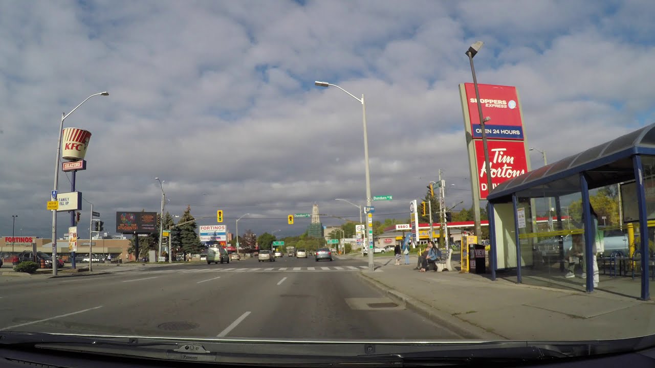 Full Drive from Hamilton to Midland in Ontario, Canada (October 8, 2017)