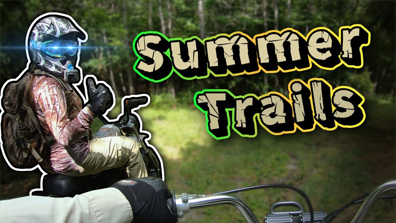 Massimo MudStar MB200S & Mini Baja Summer Forest Mini Bike Trail Ride 🌳🏞️🍄 Hubsan H501S Drone Flight