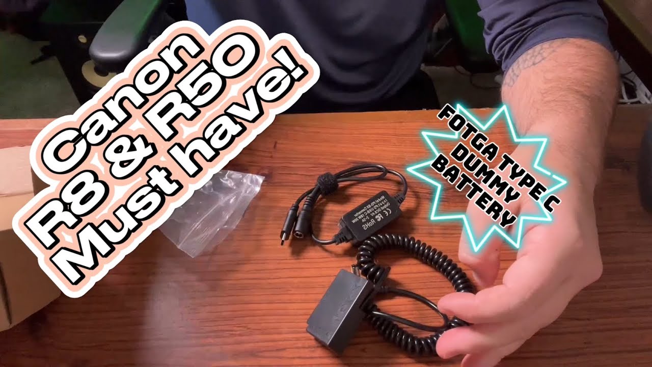 Canon R50 & R8 Must Have! Fotga Type C Dummy Battery