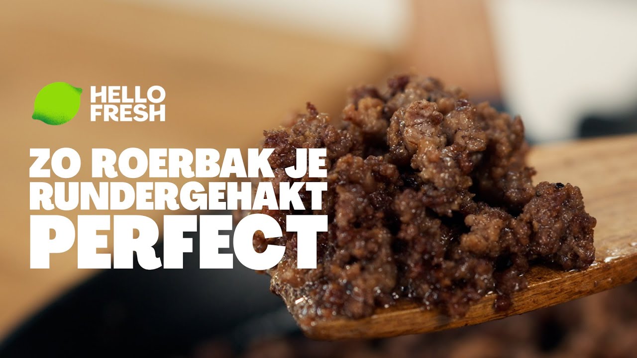 Zo roerbak je rundergehakt perfect