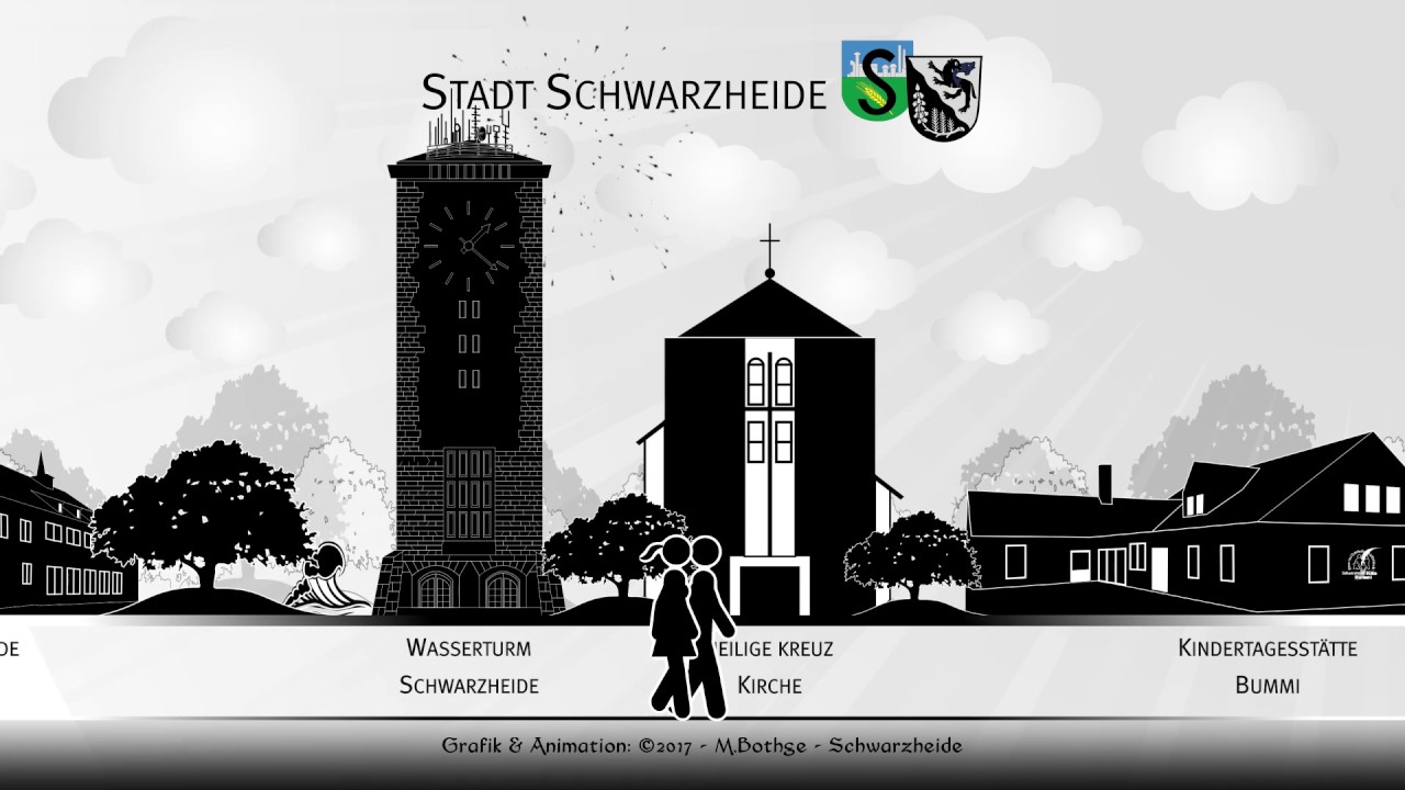 Stadt Schwarzheide - Stadtrundgang (Silhouette)