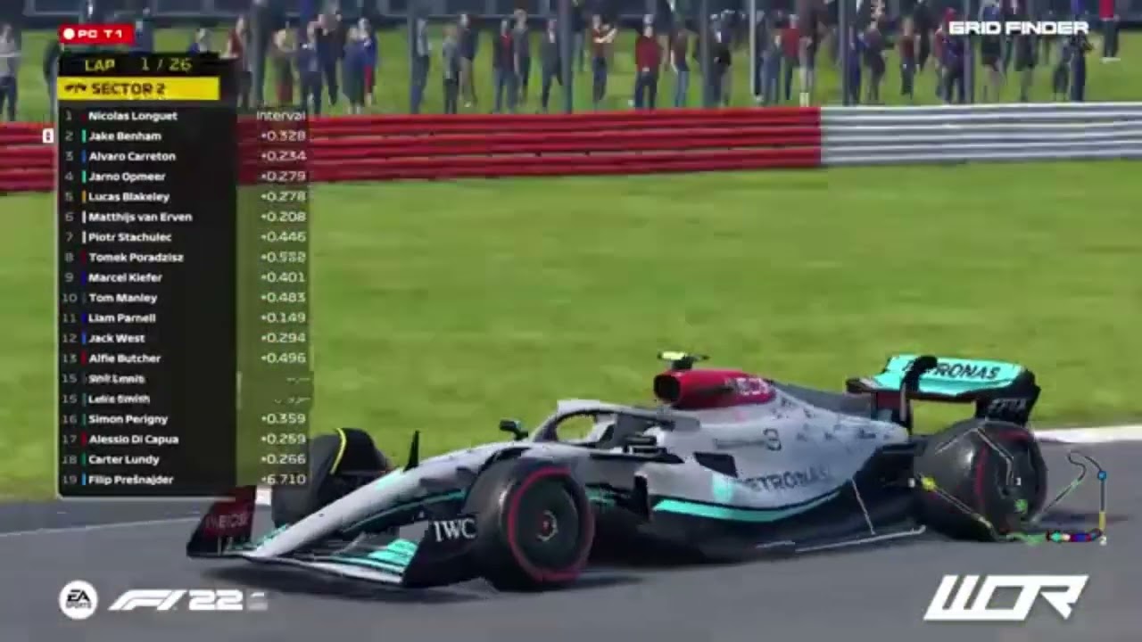 OUTRAGEOUS 😲 Jake Benham goes from NINTH TO FIRST on the opening lap at Silverstone I WOR I F1 22