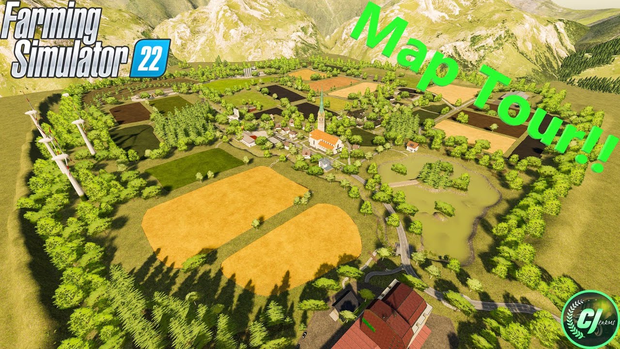 Map Tour! | Unterkrebach! | #FS22 | #CJFarms | #GiantsPartnerProgram