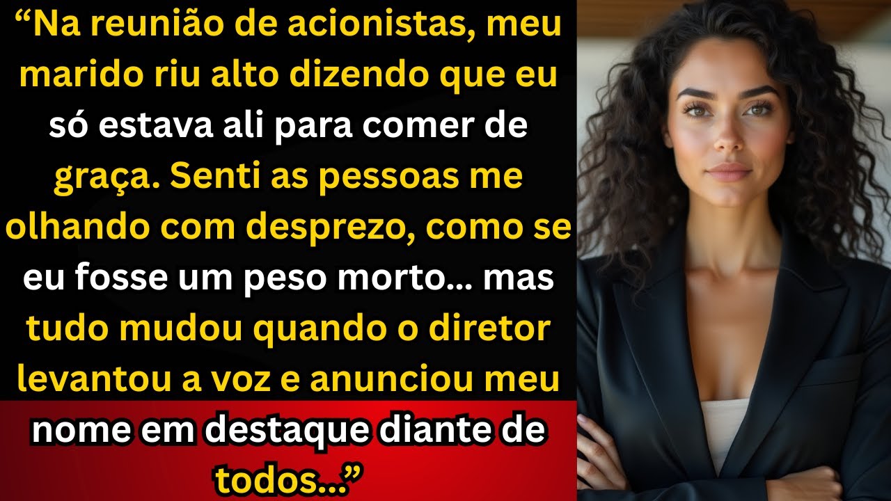 "‘Ela veio só pra comer’, disse meu marido na reunião de acionistas — até o diretor anunciar.."