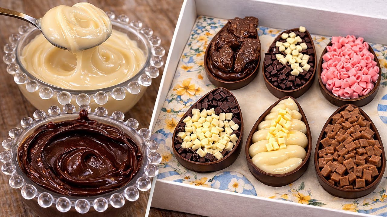 DOIS RECHEIOS QUE PODEM MUDAR A SUA PÁSCOA - MAIS DE 10 SABORES COM DUAS BASE . MINI CURSO. 