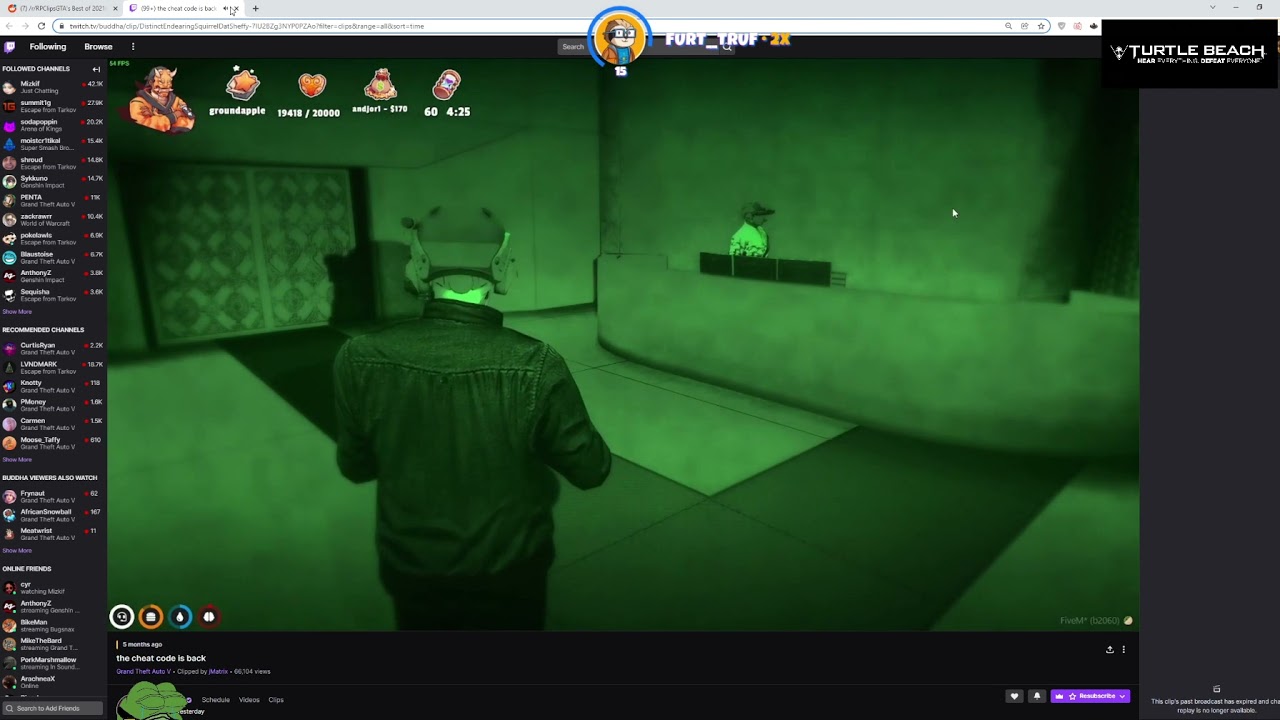Koil reacts to buddha reacting to Yuno's black dongle hack in Lower vault