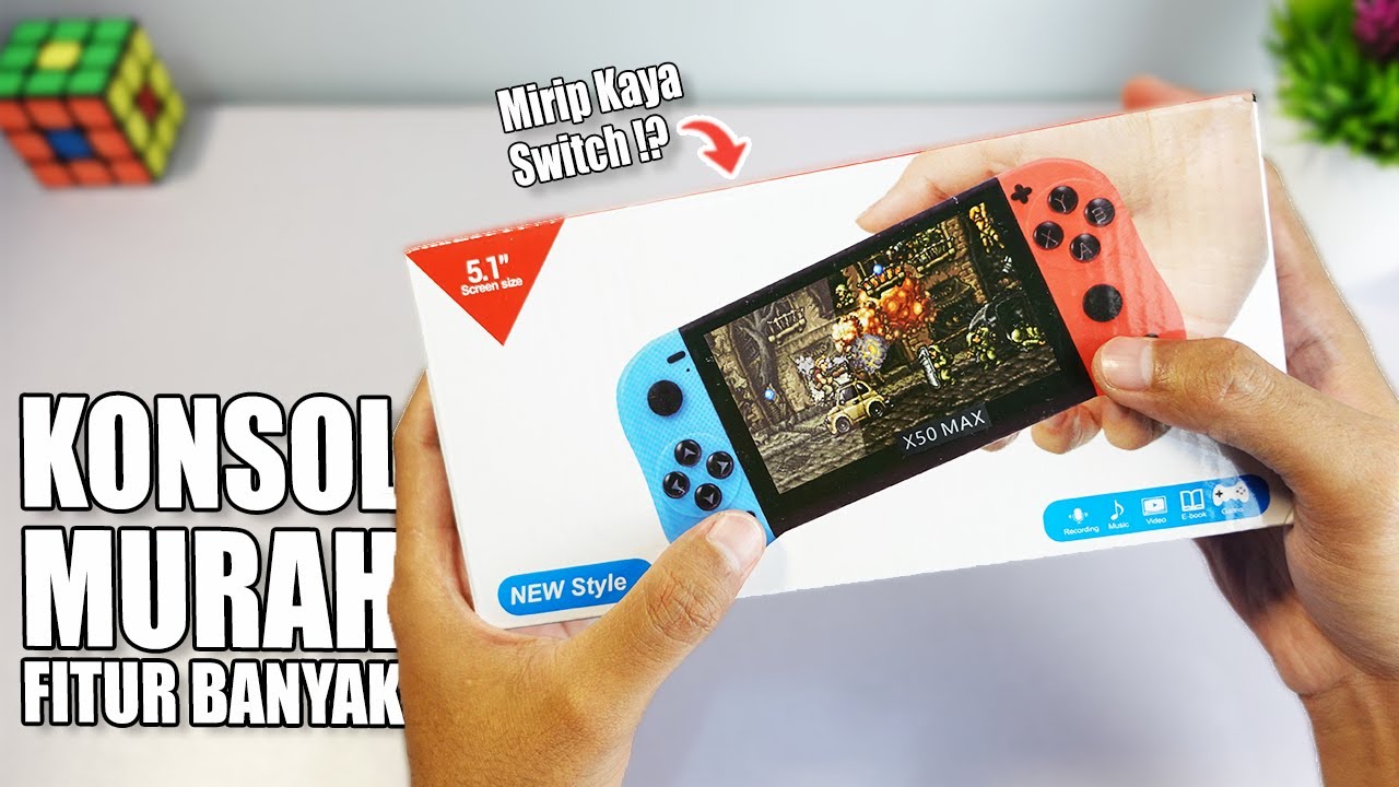 BELI KONSOL GAME YANG MIRIP SWITCH TAPI HARGANYA MURAH & BANYAK FITUR! - X50 Max Retro Handheld