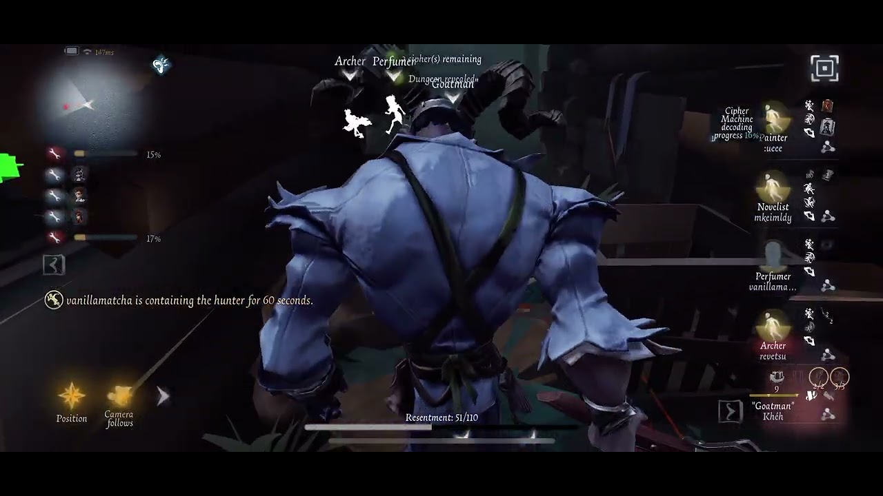[Identity V] Practicing against Goatman is too fun - Archer Gameplay