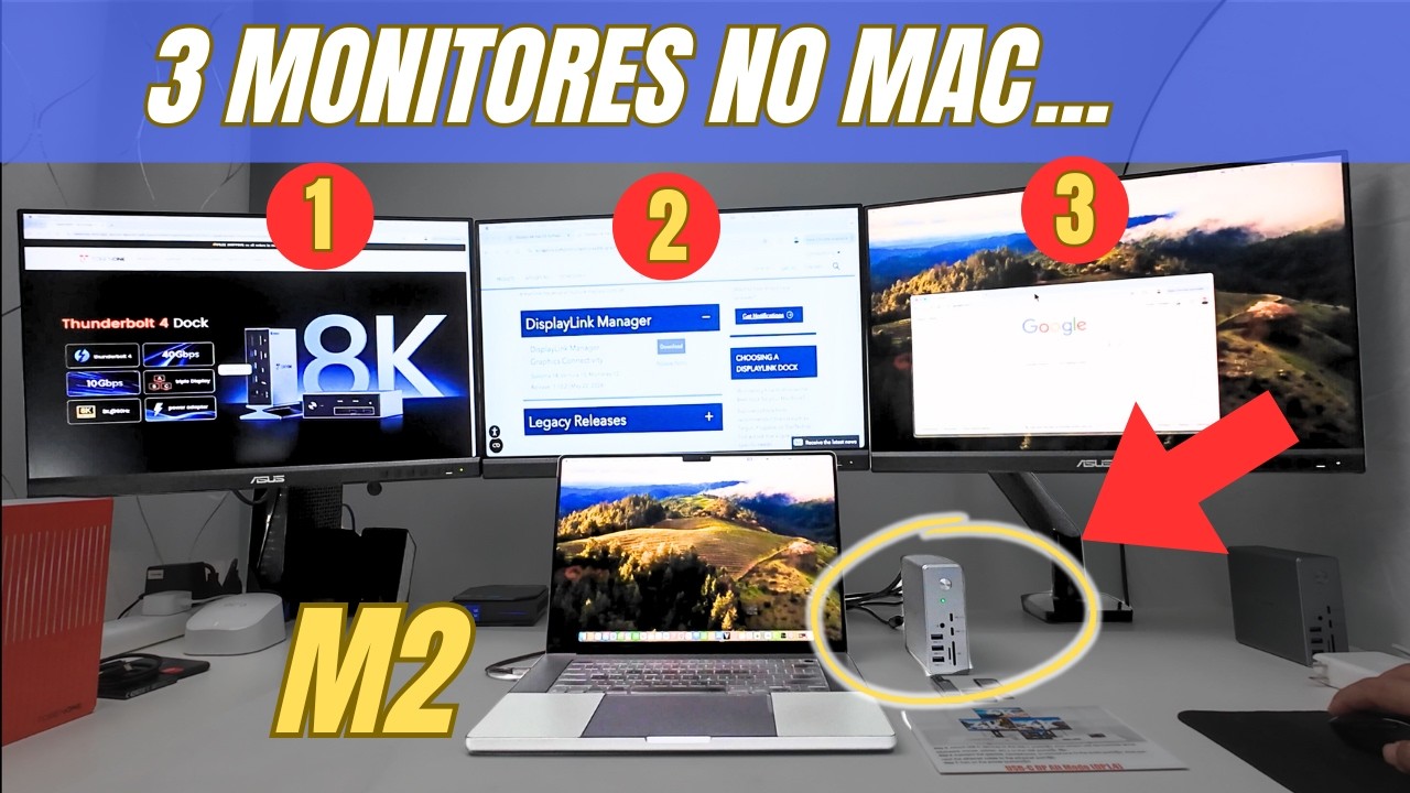 Melhor Docking Station Para MacBook (Conecta M1 a 3 Monitores)