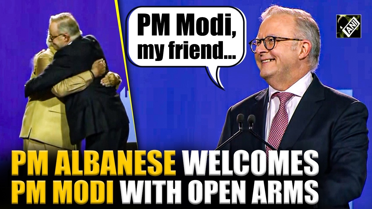Australian PM Albanese&rsquo;s heartwarming welcome for &lsquo;friend&rsquo; PM Modi in Melbourne wins hearts