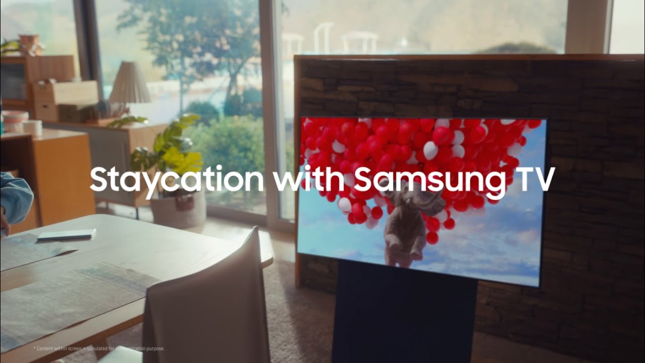 A Staycation with Samsung TV