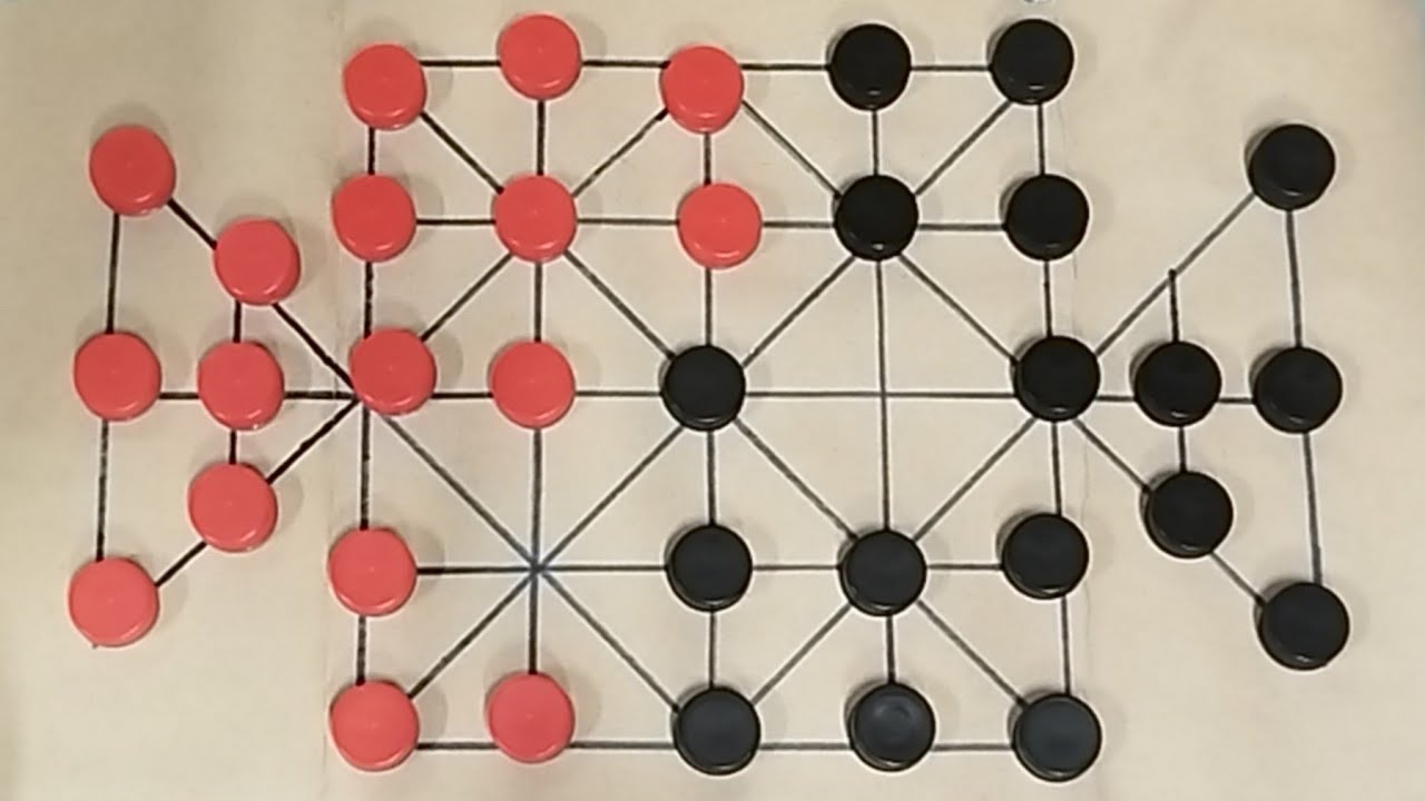 Desi village game bead 18 (Atharo guti) // 2 best player mind // Learn to play 