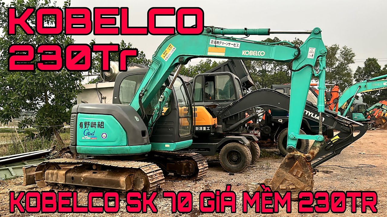 MÁY XÚC ĐÀO BÁNH LỐP KOBELCO SK 70 Hàng Chất Cho Ae Giá 230tr Thành Xe Ben Máy Công Trình