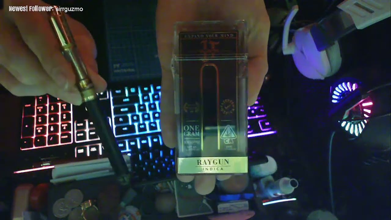 👾 Opening Hollowtips Raygun 1g Cart 👀 Hand Cam . Clouds ✔️