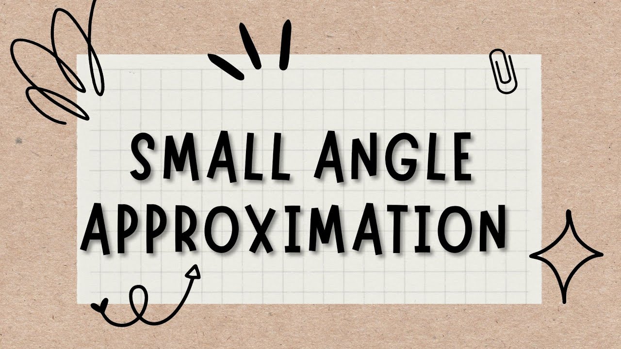 Small angle approximation class 11 Physics || Value of sin(x) for small angles