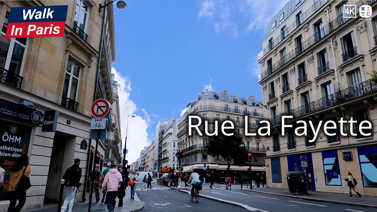 Rue Lafayette (4K) | Paris Walking Tour