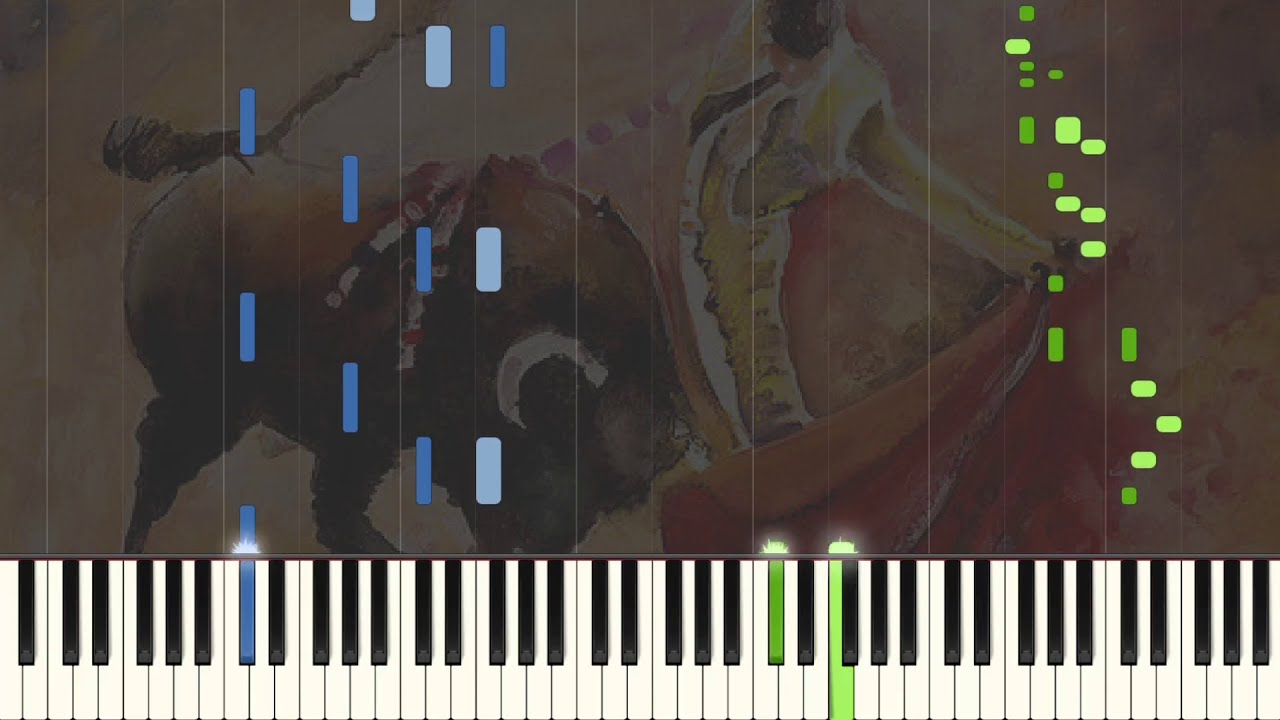 Malaguena - Lecuona - Piano Solo Tutorial (Intermediate)
