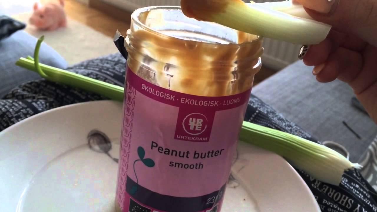 Peanut Butter & Celery ~ ASMR Relaxing Eating Sounds