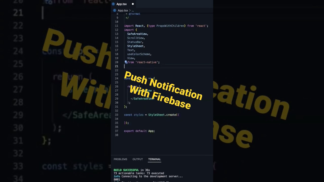 Push Notification in React Native Using Firebase