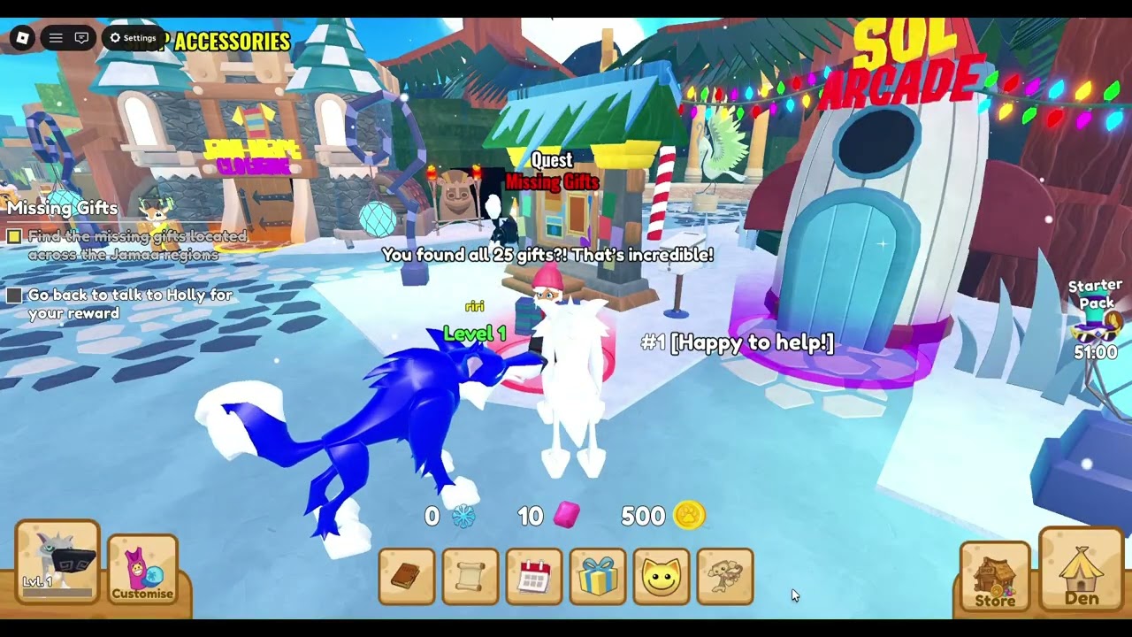 Animal Jam in Roblox?! Present quest and more!