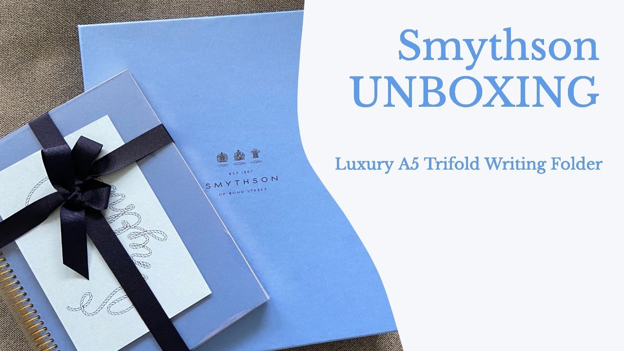 SMYTHSON UNBOXING! Luxury Stationery 🎁
