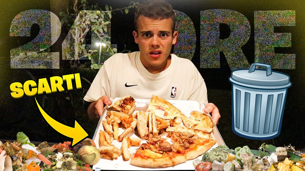 🗑️ MANGIO gli SCARTI DI CIBO degli ELITES per 24 ORE!!! 🍕