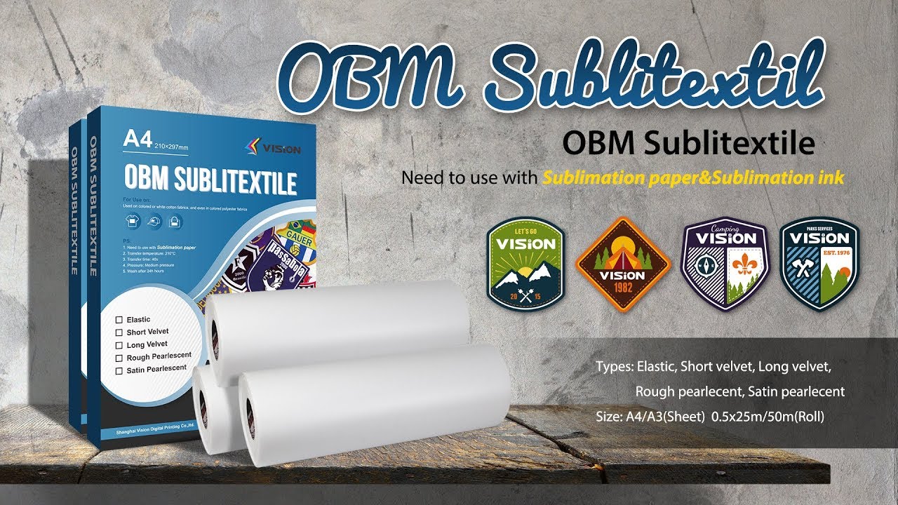 How to use Vision OBM Sublitextile ?
