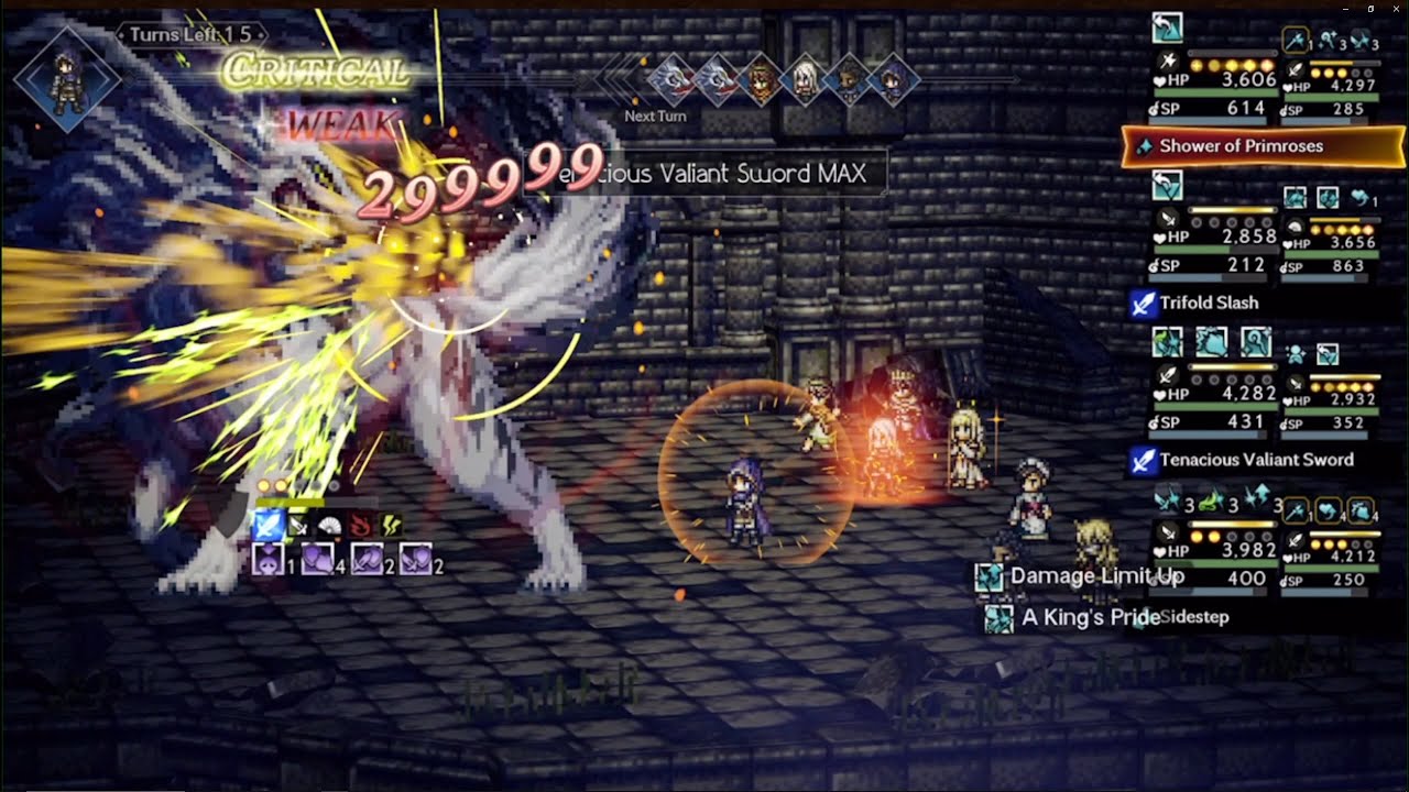 Octopath COTC - Elite Tower F1 Stable Speed Clear (10T)