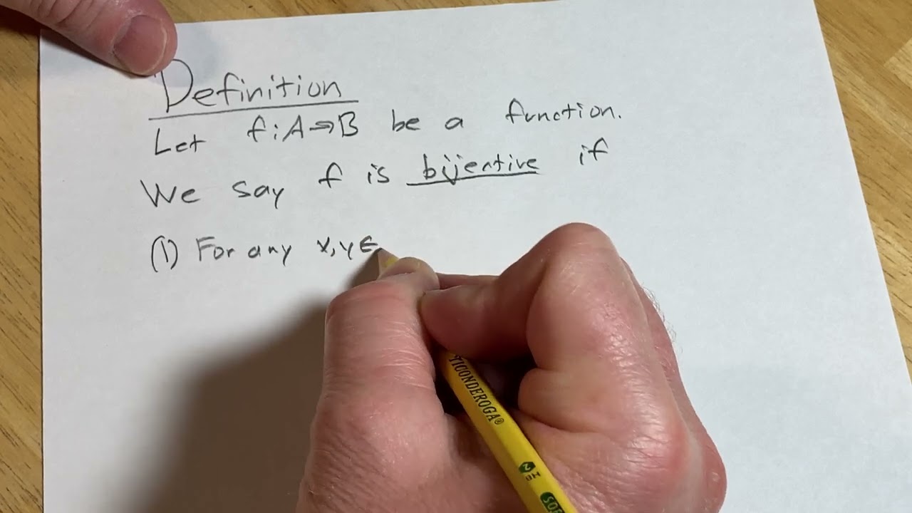 Definition of a Bijective Function