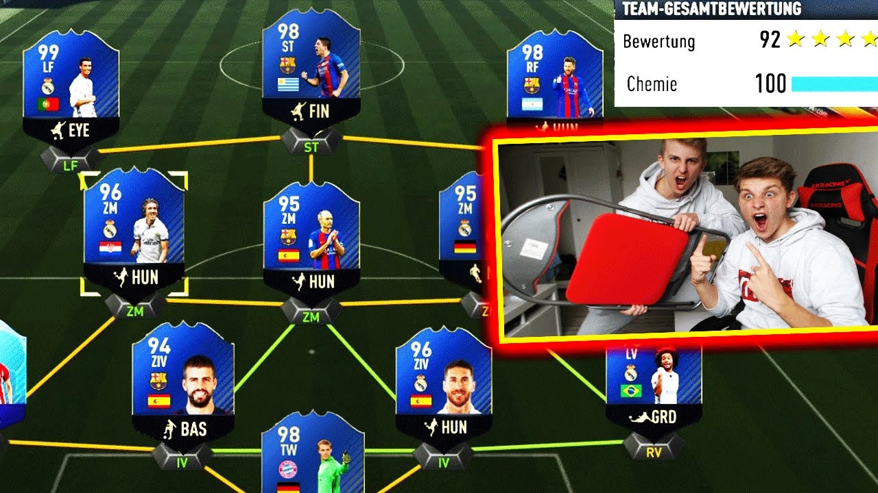 Kleiner BRUDER BAUT BESTES 191 FUT DRAFT SEINES LEBENS!! ⚽⛔️😝 - FIFA 17 ULTIMATE TEAM (DEUTSCH)