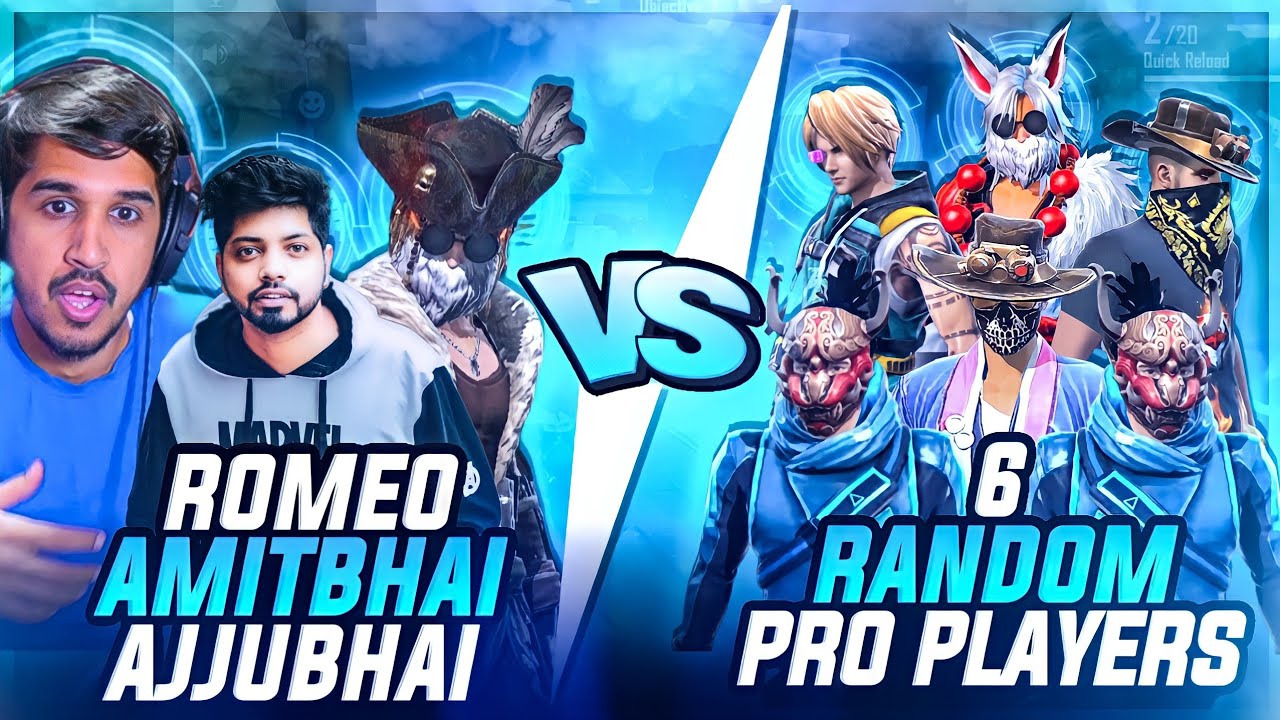 Ajjubhai, Amitbhai & Romeo Vs World Best Pro Player😱- Can We Win?- Garena Free Fire