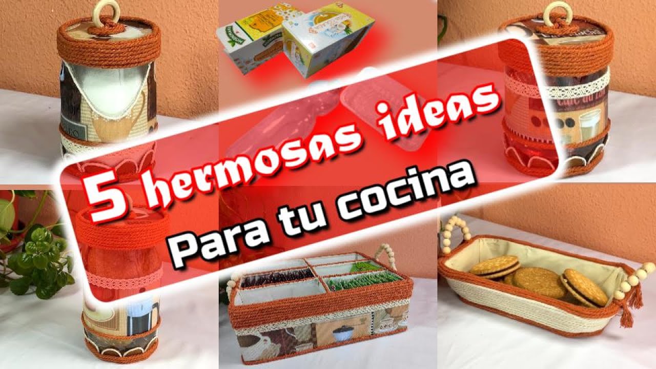 ORGANIZA la COCINA con RECICLAJE  5 IDEAS