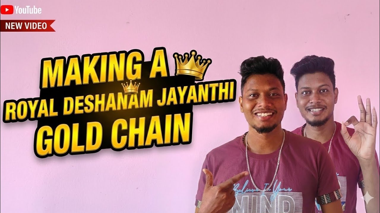 Making A Royal 👑ll Deshanam Jayanthi ll 💫Gold Chain ✨@IndianGoldChain 