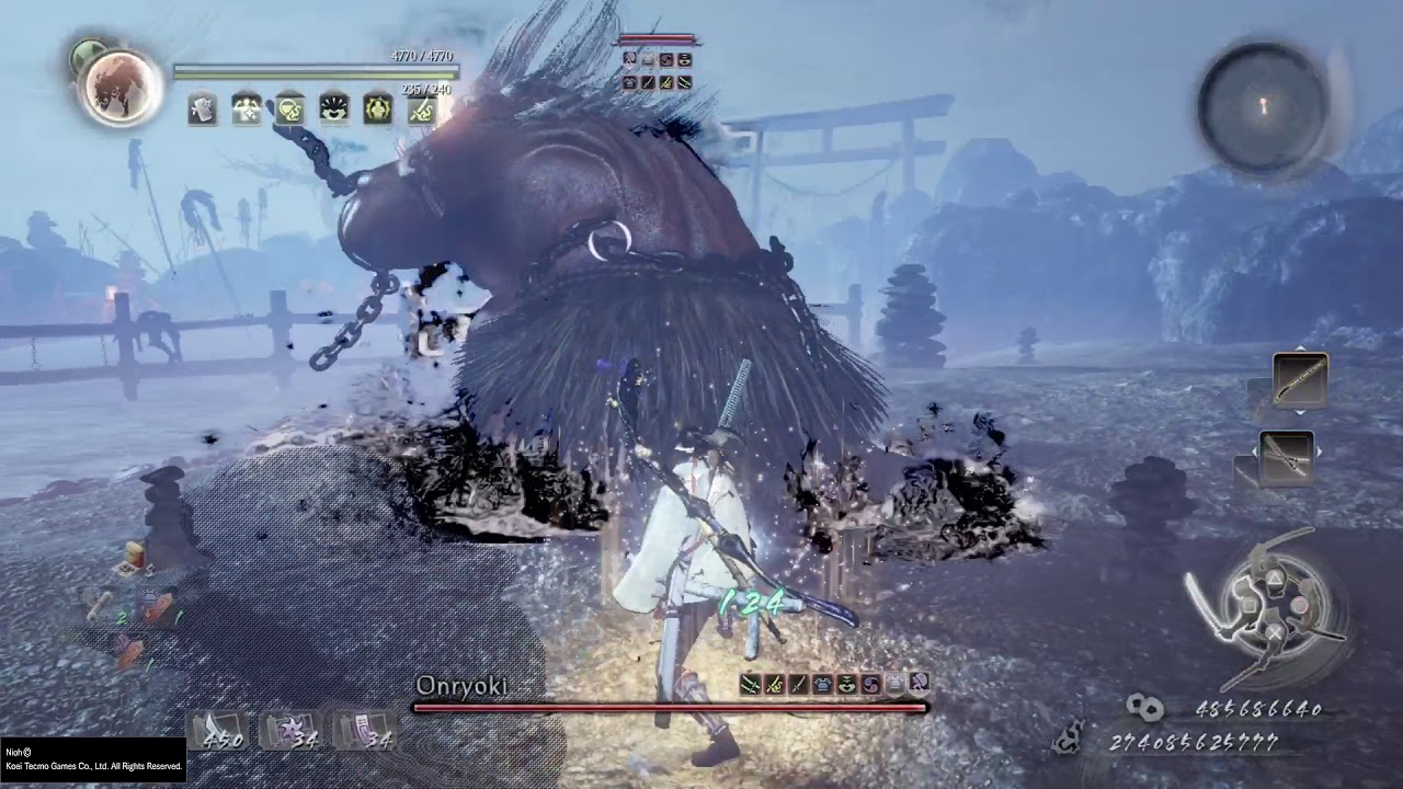 Nioh:Dual sword man power of sign of cross