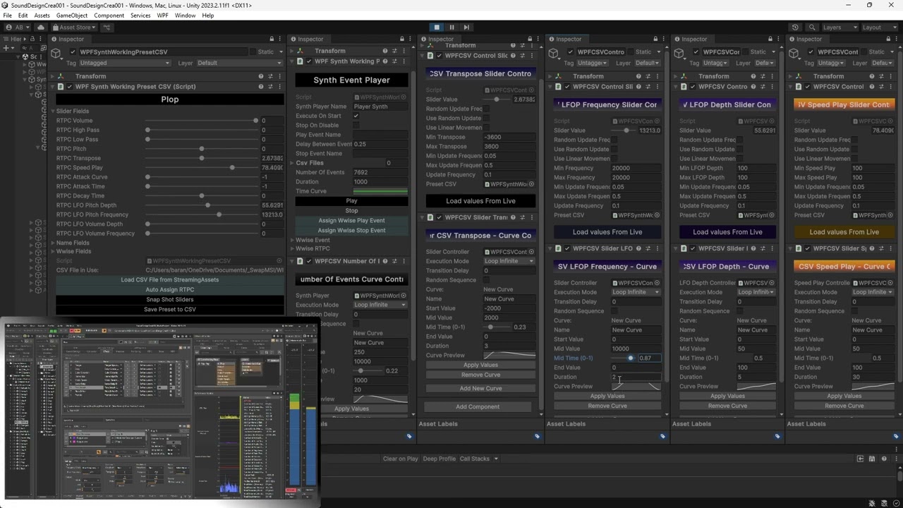 Wwise - Sound Design Real Time Synthesis : Curve control n°3