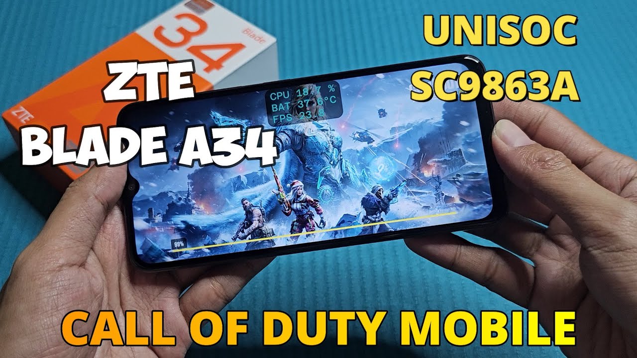 Call of Duty Mobile in ZTE Blade A34