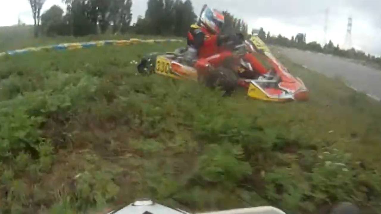 Crash in Final Race | Karting KZ-2 | Stage 4 - Dniprokart Ukraine 2017  - Sunday Race 2